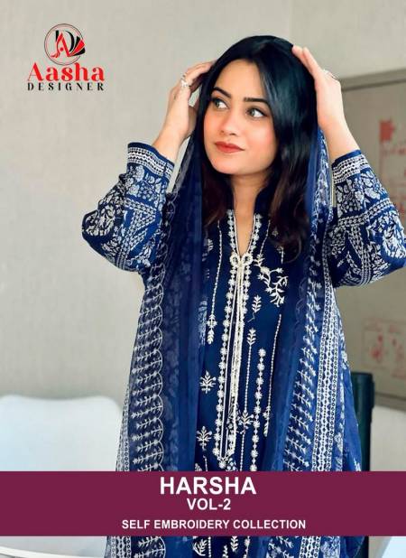 Harsha Vol 2 By Aasha Cotton Pakistani Suits Wholesale Clothing Suppliers In India
 Catalog